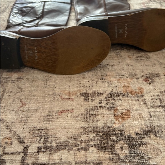 Brown Leather Knee-High Boots - Picture 2 of 2